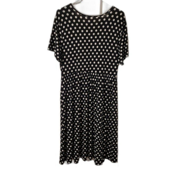 DB MOON Women Summer Casual Short Sleeve Dresses Empire Waist Dress with Pockets - Picture 3 of 7